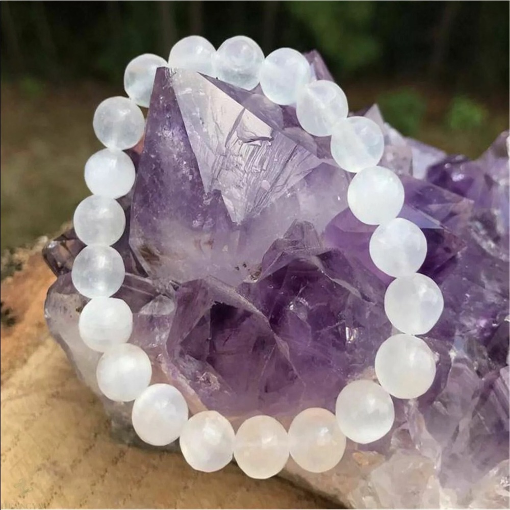 Reiki charged✨Selenite MASTER GEMSTONE bracelet